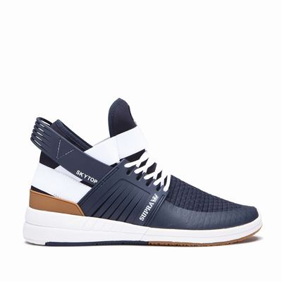 Férfi Supra SKYTOP V Magasszárú Cipő HU023468 Sötétkék/Fehér